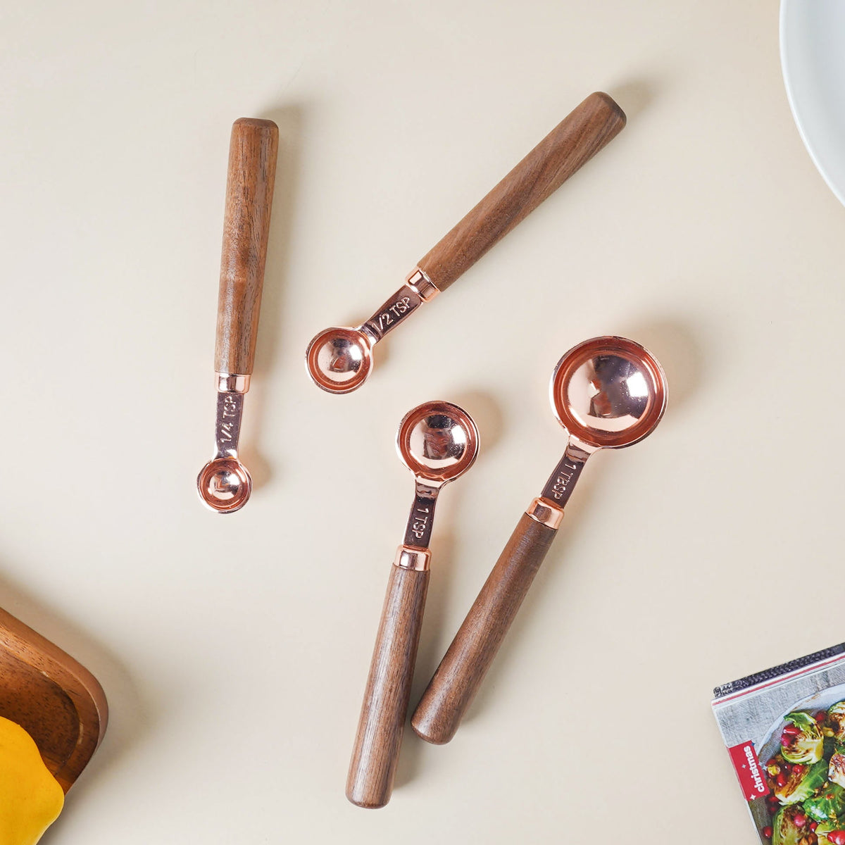 Gold Measuring Spoon Set Nestasia
