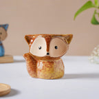 Foxy Ceramic Planter Brown Nestasia