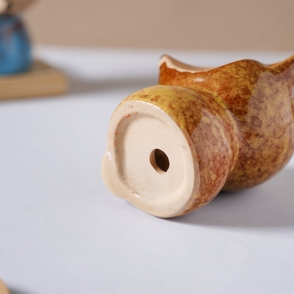 Foxy Ceramic Planter Brown Nestasia