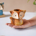 Foxy Ceramic Planter Brown Nestasia