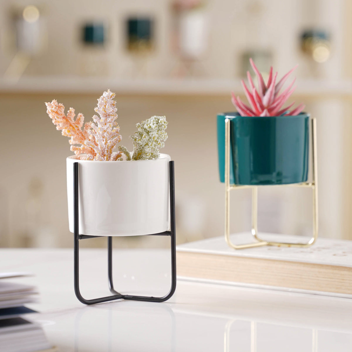 Porcelain Succulent Planters-Small Nestasia
