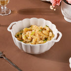 Ocean Serving Bowl with Handle White 600ml Nestasia