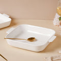 Serena Lily White Ceramic Baking Plate Large Nestasia