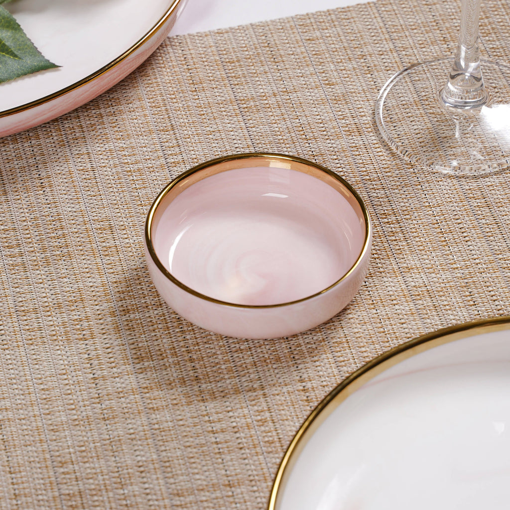 Pink Marble 26 Piece Dinnerware For 6 Nestasia