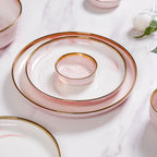 Pink Marble 26 Piece Dinnerware For 6 Nestasia