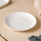 Serena Pearly White Snack Plate 8 Inch Nestasia