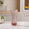 Pink Cut Glass Vase Nestasia
