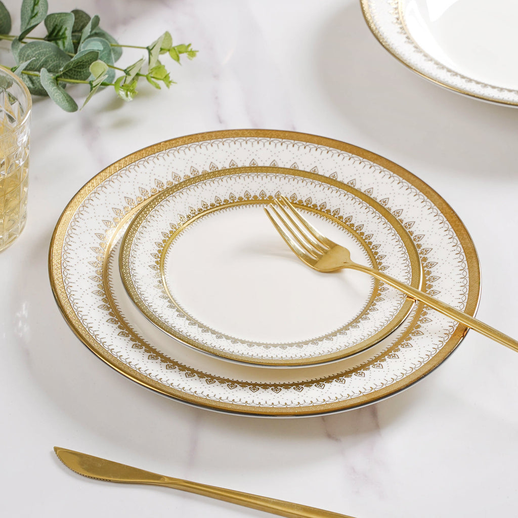 Aurelea Festive 27 Piece Dinner Set For 6 Nestasia