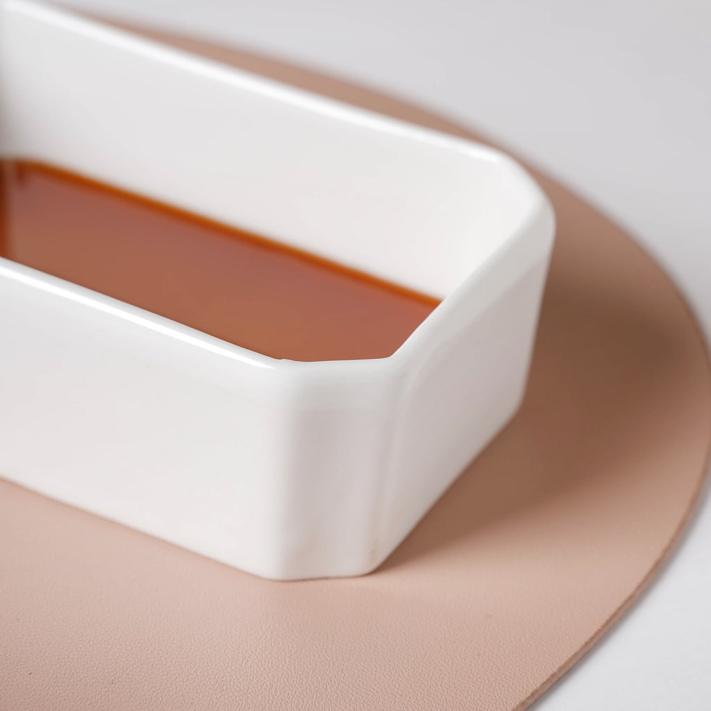 Serena Snowy White Rectangle Dip Bowl Nestasia