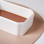 Serena Snowy White Rectangle Dip Bowl Nestasia