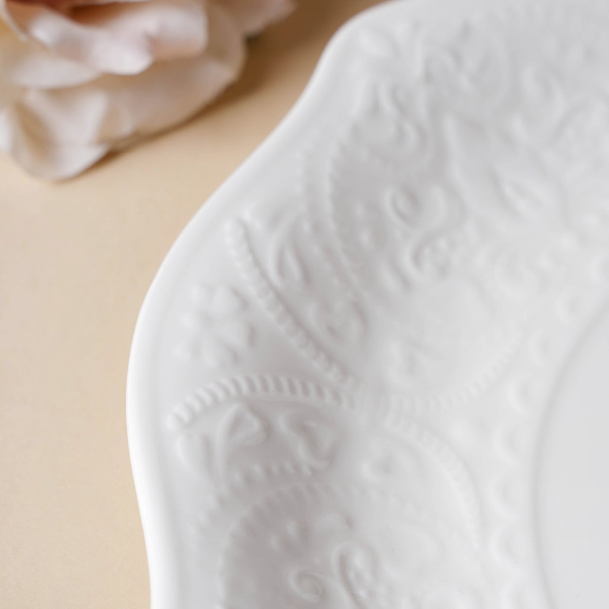 Serena Lily White Dinner Plate 10.5 Inch Nestasia