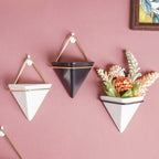 Triangular Ceramic Wall Planter Small Nestasia