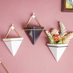 Triangular Ceramic Wall Planter Small Nestasia