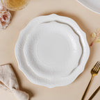 Serena Pearly White Snack Plate 8.5 Inch Nestasia