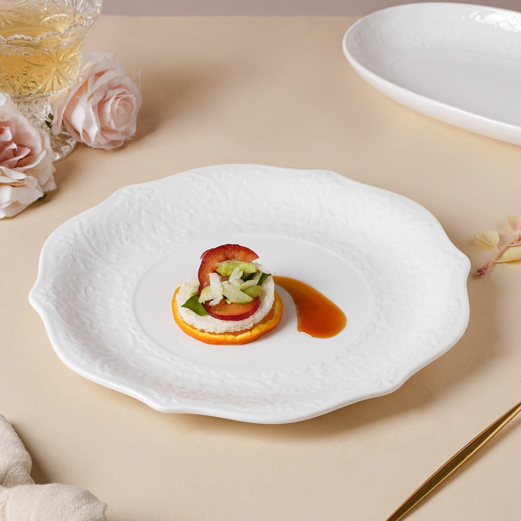 Serena Lily White Dinner Plate 10.5 Inch Nestasia