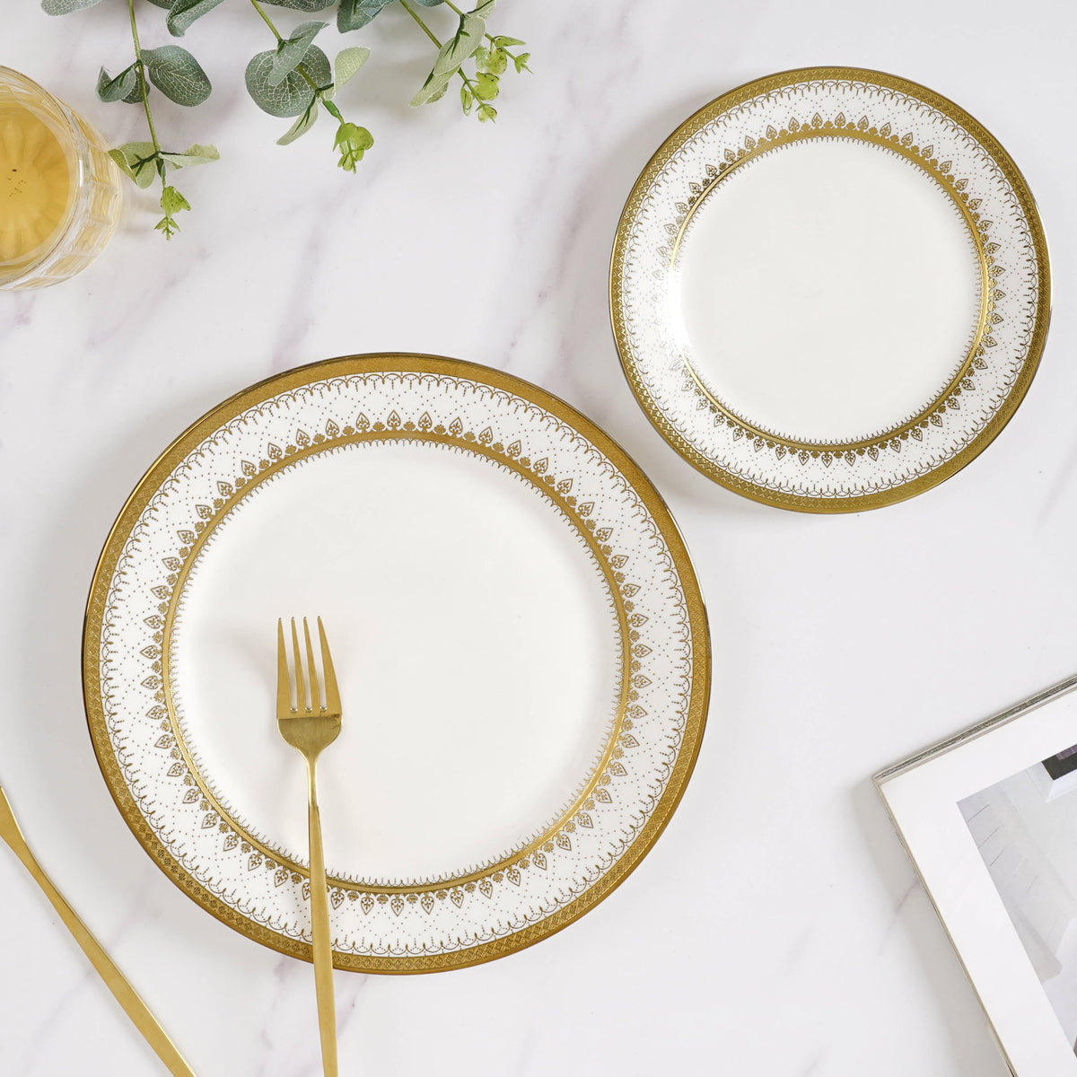 Aurelea Festive 27 Piece Dinner Set For 6 Nestasia