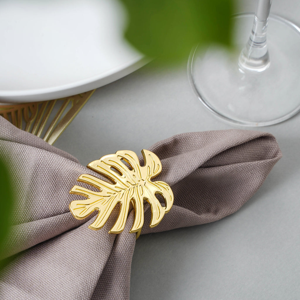 Gold Leaf Napkin Ring Nestasia