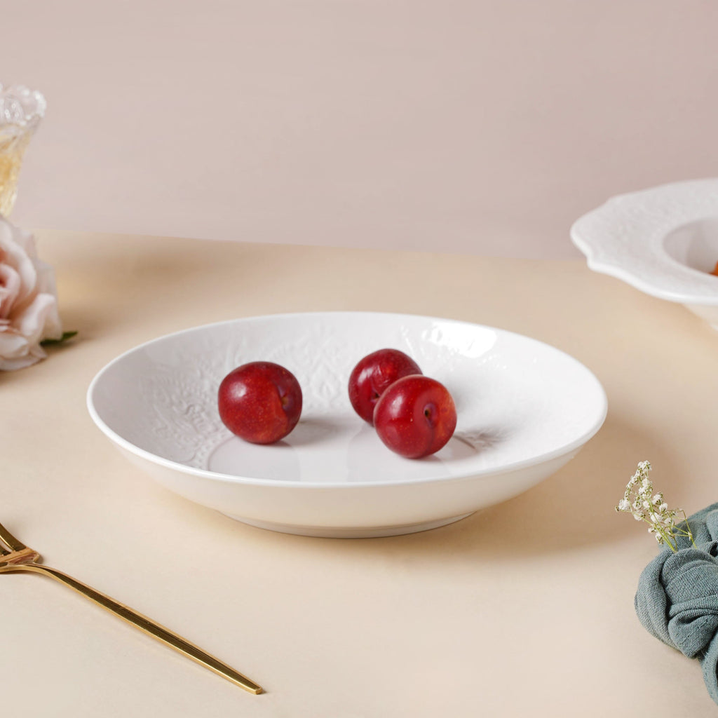 Serena Lily White Dinner Plate 9 Inch Nestasia