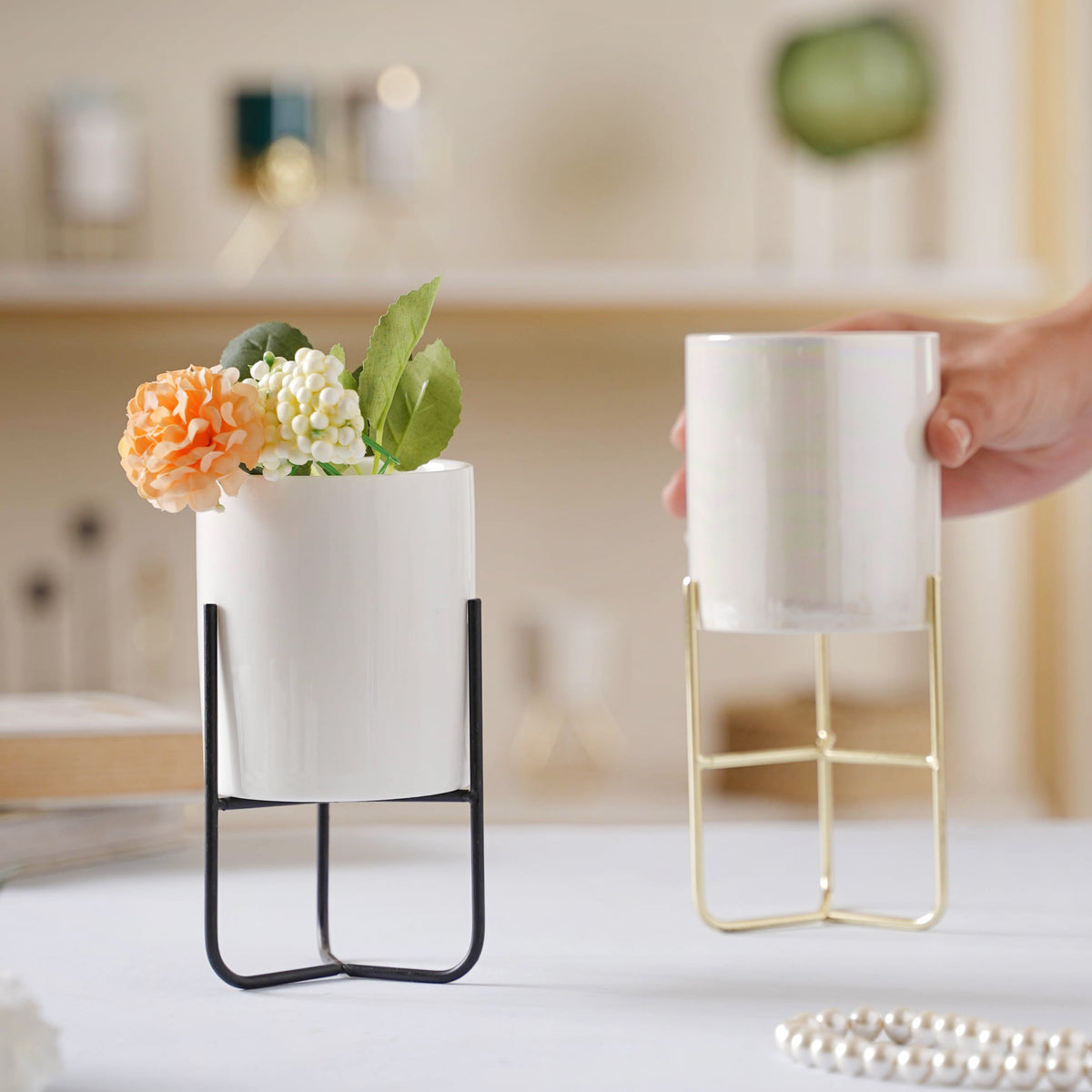 Indoor Porcelain Planters Large Nestasia