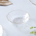 Glass Plate and Bowl Set of 3 Nestasia