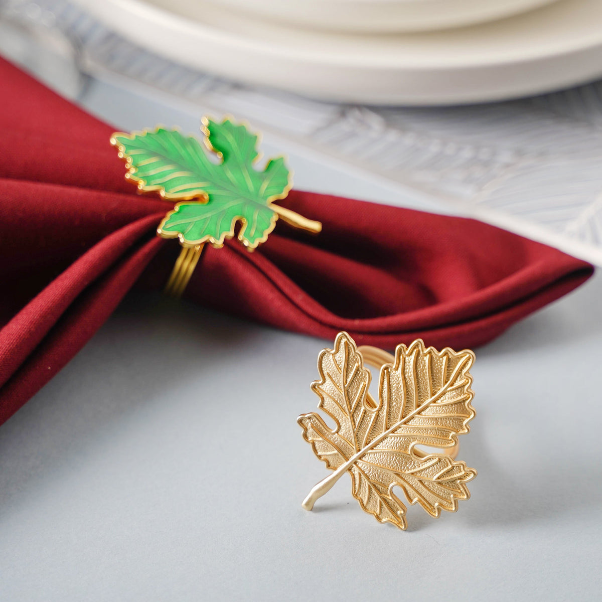 Maple Leaf Napkin Ring Nestasia