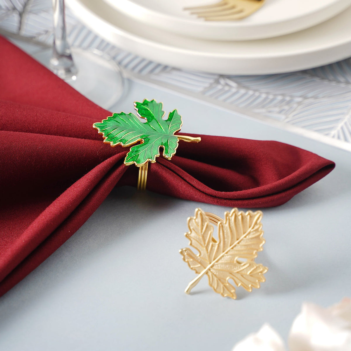 Maple Leaf Napkin Ring Nestasia