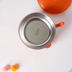 Whale Double Walled Anti-Slip Feeding Bowl Orange 400 ml Nestasia