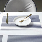 Striped PVC Table Mat Set of 6 Nestasia