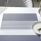 Striped PVC Table Mat Set of 6 Nestasia