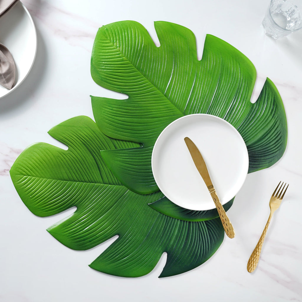 Vinyl Leaf Placemat Set of 2 Nestasia