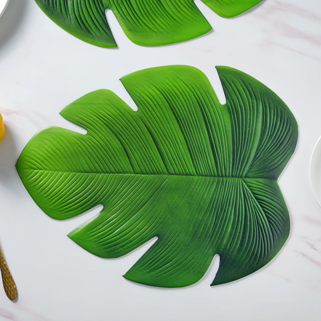 Vinyl Leaf Placemat Set of 2 Nestasia