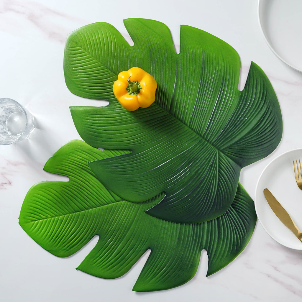Vinyl Leaf Placemat Set of 2 Nestasia