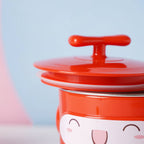 Cartoon Double Wall Stainless Steel Baby Bowl Red 200 ml Nestasia