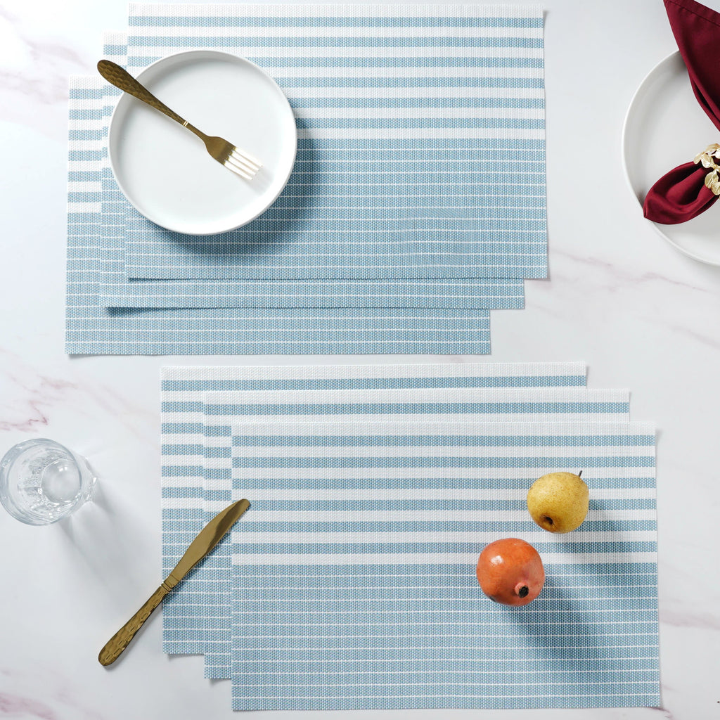 Pastel Blue Table Mat Set of 6 Nestasia