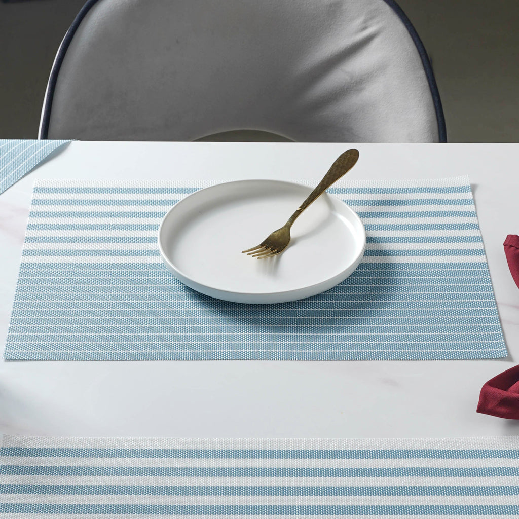Pastel Blue Table Mat Set of 6 Nestasia