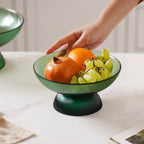 Ribbed Emerald Fruit Bowl Small Nestasia