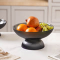 Ribbed Grey Fruit Bowl Large Nestasia