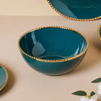 Green And White Elysian 22 Piece Dinnerware For 6 Nestasia