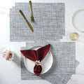 Grey PVC Table Mat Set of 6 Nestasia