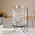 Glass Drink Dispenser With Stand Nestasia