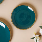 Green And White Elysian 22 Piece Dinnerware For 6 Nestasia