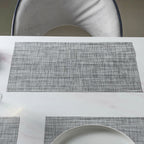 Grey PVC Table Mat Set of 6 Nestasia