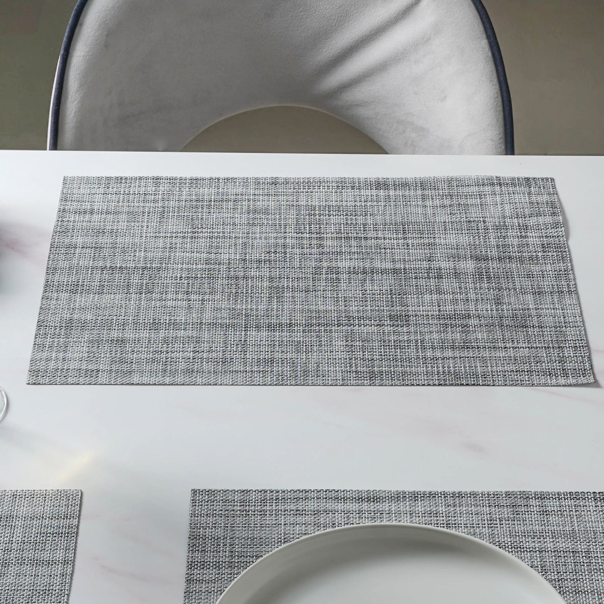 Grey PVC Table Mat Set of 6 Nestasia