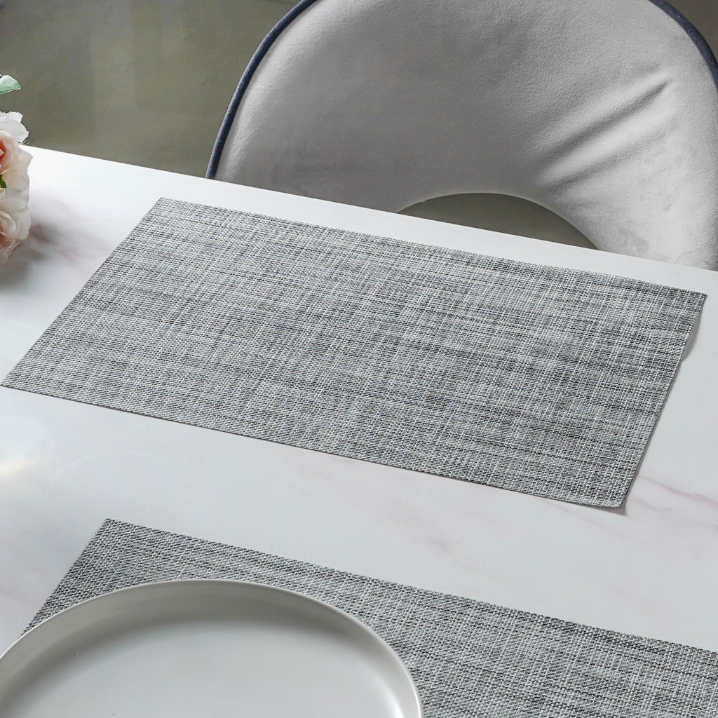 Grey PVC Table Mat Set of 6 Nestasia