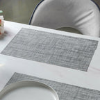 Grey PVC Table Mat Set of 6 Nestasia