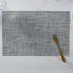 Grey PVC Table Mat Set of 6 Nestasia