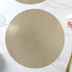 Round Gold Placemat Set of 6 Nestasia