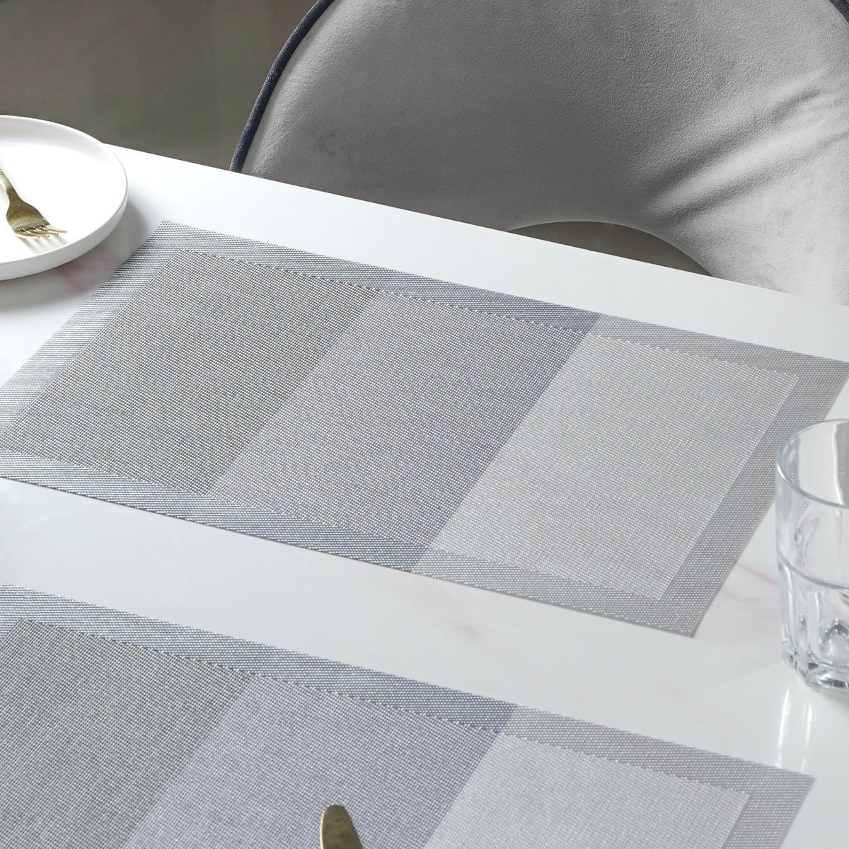 Grey Table Mat Set of 6 Nestasia