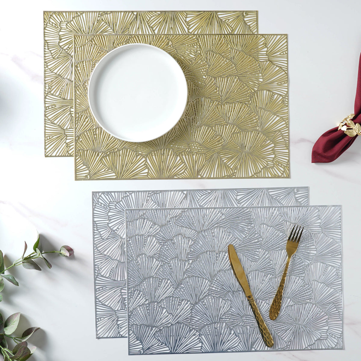 Large PVC Table Mat Set of 2 Nestasia