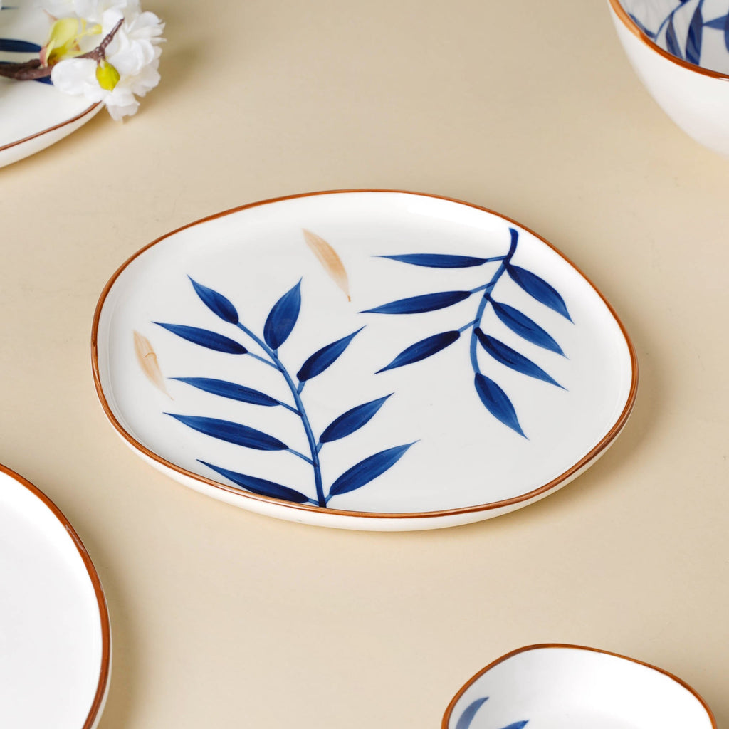 Palm Leaf 27 Piece Dinner Set For 6 Nestasia
